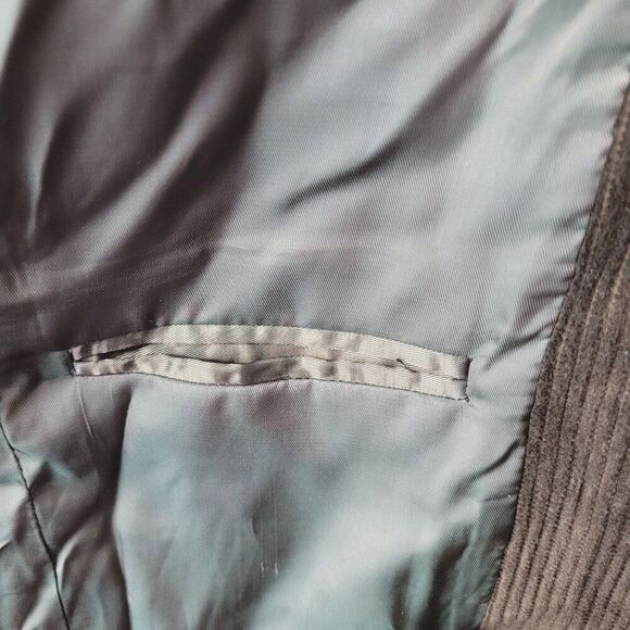 Giovani Mens Regular Fit Corduroy Sports  Jacket 46 Brown Cotton Casual Country - Picture 7 of 11